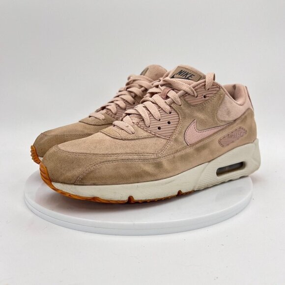 Nike Air Max 90 Ultra 2.0 Women Size 11 924447-201 Particle Beige Suede Shoes - Picture 1 of 14